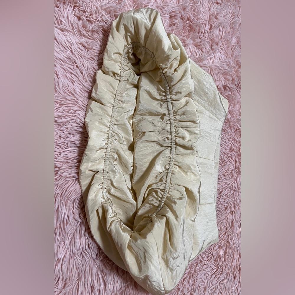 KHAITE Cream Mini Bubble Skirt - Picture 4 of 8